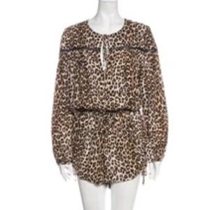 Faithful The Brand Animal Print Romper Size Medium NWOT